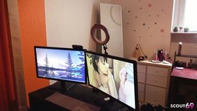 German Step-sister Maria Saint Caught Watching Porn and Seduce to POV Fuck