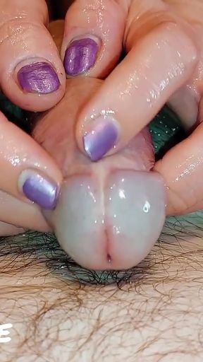 I Love To Show You How I Touch My Husband's Cock. It Feels So Nice In My Hands! (Milking-time)   Clip 1