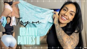 Try on granny panties II