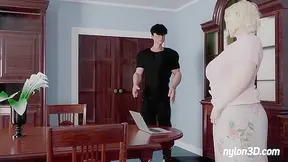 Glitch Triggers Hot Encounter with Busty MILF Techies in Cyber Lust Fest