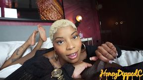 Honey Gives Sensual Foot & Hand Job