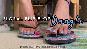 Floral Flip Flop Dangle