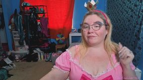 Satin Princess Peach Tease