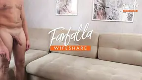 Milf wife surprises husband with threesome and cuckolding