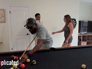 Trailer Darren Blaze invited his homie MassagebyBlack (MBB) over for the weekend to kick it like they used to. However; Darren's woman Alisha Adams one time that babe caught a glance of MBB this babe quickly showed him this babe was interested