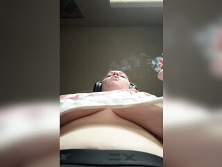 The View up My Shirt Whilst Smokin'