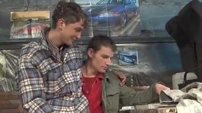 trio-some IN A GARAGE BEHHIND THE abode #