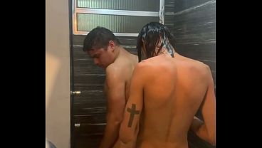 Fucking my friend'_s ass in the gym bathroom.