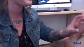 Gigantic Tit BBW Tattiana gives a surprise sensual blowjob