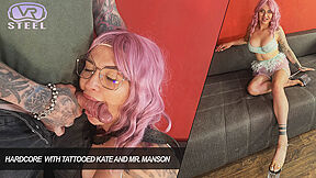 Tattooed Kate In Hardcore With And Mr. Manson