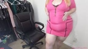 Pink Minidress Masturbation