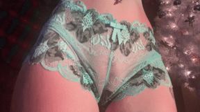 Blue Lace Panty Cameltoe Tease (HD) MP4