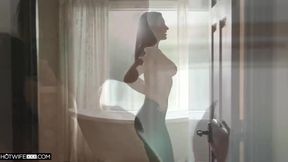 Watch Ella Reese's deep throat & gagging as her hotwifeXXX gets roughed up and squirts like a fire hose!