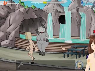 Fuckerman Lewd Park #2 - Fucking in a ferris wheel with a busty woman - Jazziuu - Gameplay