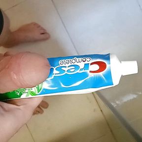 I wanted to fuck toothpaste with my big dick, but what)?