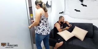 I Find My Stepsister Very Horny with Her Dildo in Her Room and I End up Fucking Her-cum Pussy Part 1