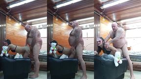novinha faz sexo com velho