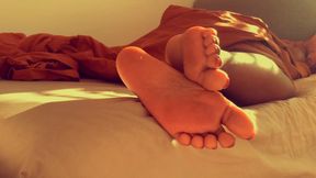 TEAL REVEL - Morning Sole Ritual: Curvy Black Goddess Wakes with Grubby Feet Sunlit & Sweat