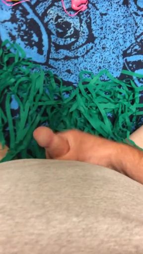 A gay sissy playing with his sissy clit