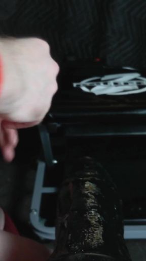 Sissy CD Femboy in Red Ass Fucked by Machine for 40 minutes   Clip 3