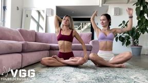 Naked yoga with Sasha Sparrow
