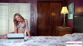 Stepmom and i trying out things we saw in a lesbian porn