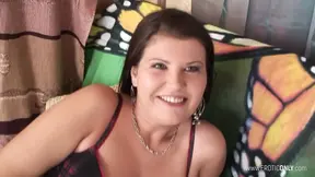 Hot German MILF gives a blowjob before fucking