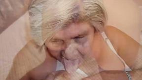 ”HELLOGRANNY Amateur gilf has big bushy beaver & old tits”