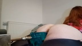 Big, thick, dick in my fat ass. Anal machine is banging my booty nice and deep.