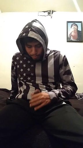 Seductive Man with Huge Cock Peeking Out of Him