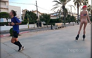Hegre, riana, nude on rollerblades