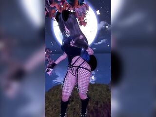puppy angel dancing in the moonlight