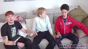 Ultimate Stunning Hung Young Lads Take Turns On Blonde Cute Twink With Their Enormous Cocks 12 Min