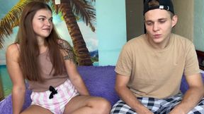 a game of truth or dare turned into sex between stepbrother and stepsister.