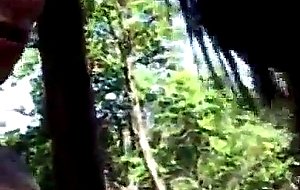 Outdoor pleasure with a honey latina kitty