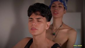 virgin boyfriend dave lion is ready to take magic c big cock for the first time is it really his first time though?