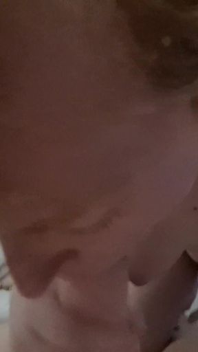 Sucking a Huge Dick Trans Girl and Swallowing Her Massive Cum Load