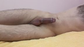 amazing orgasm. pulsation my cock from e-stim