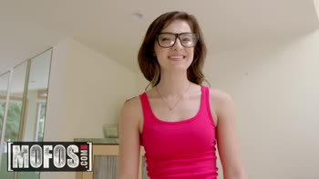 Nickey Huntsman - Nerdy Teens (18+) Share Stepbrother's Massive Cock in a Wild Threesome