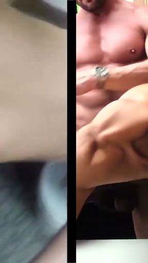 Young and skinny black perp is punished by a security guard   Clip 2