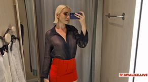 Try On Haul Transparent Clothes, Completely See-Through. At The Mall. See on me in the fitting room