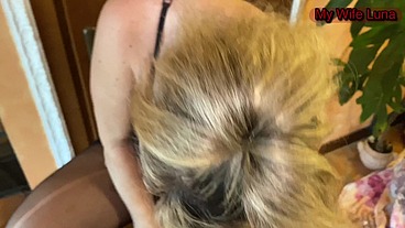 Before you go out, you want to suck my cock