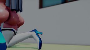 Ryuko Getting a Blowjob (futa Shemale)