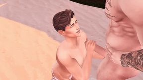 alpha bear fucks his omega friend hard in juicy ass (sims + gay porn)