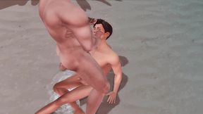 alpha bear fucks his omega friend hard in juicy ass (sims + gay porn)