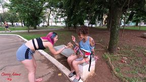 transei com a do parque!!! conheci a nina forbidden fumando no parque, chamei ela pra minha casa e acabamos gozando de esguichar uma na outra (squirt) - sexo lesbico real - brasileira amadora c
