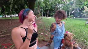 transei com a do parque!!! conheci a nina forbidden fumando no parque, chamei ela pra minha casa e acabamos gozando de esguichar uma na outra (squirt) - sexo lesbico real - brasileira amadora c