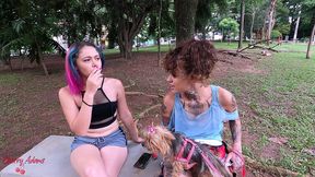 transei com a do parque!!! conheci a nina forbidden fumando no parque, chamei ela pra minha casa e acabamos gozando de esguichar uma na outra (squirt) - sexo lesbico real - brasileira amadora c