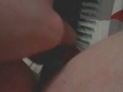 Hairbrush anal masturbation plz enjoy:) ;]