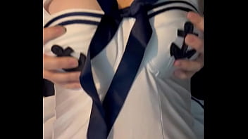 Goodbye bank holiday. Hello #faketits in sexy sailor uniform